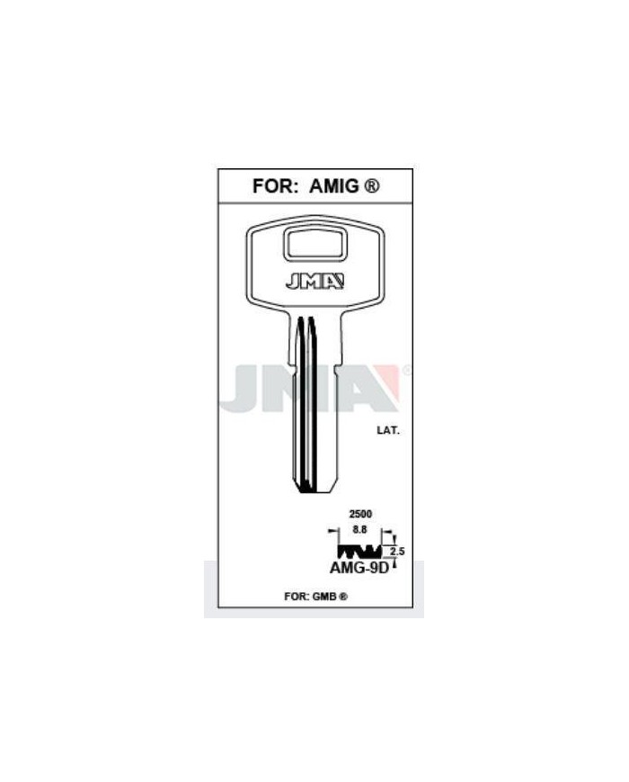 LLAVES BRUTO SEGURIDAD AMG-9D    LATON