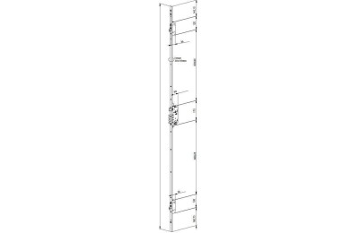 CERRADURA TESA T2B3566 LE 3 PUNTOS