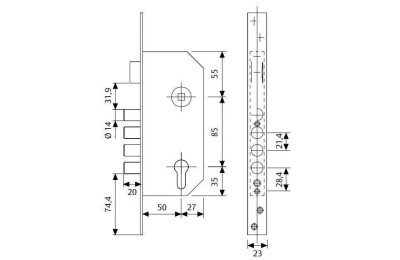 CERRADURA TESA R-100 B566E