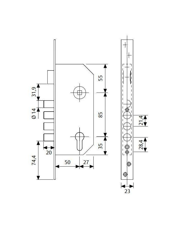 CERRADURA TESA R-100 B566E