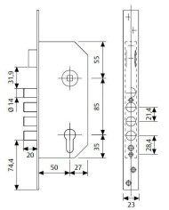 CERRADURA TESA R-100 B566E