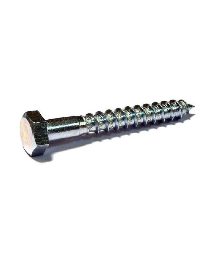 TIRAFONDO CABEZA HEXAGONAL ZINCADO  7X30 (100U)       26P760730