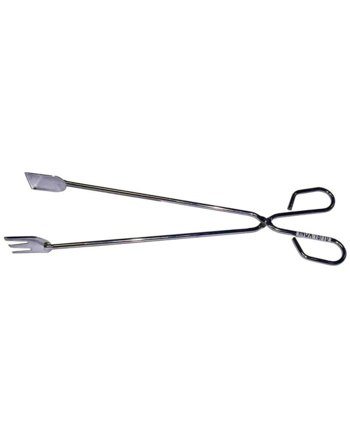 TENACILLA INOXIDABLE CON PALA PARA CARNE SAUVIC 35CMS.
