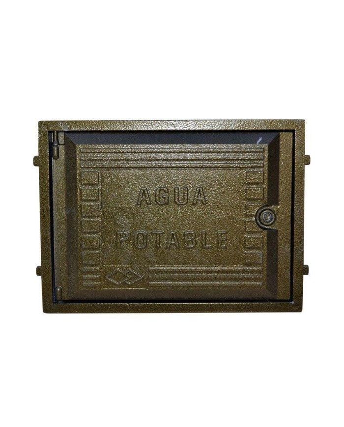 TAPA CONTADOR AGUA ALUMINIO CORDOBA ORO 28'5X38'5