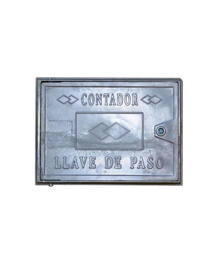 TAPA CONTADOR AGUA ALUMINIO 25X35CMS.