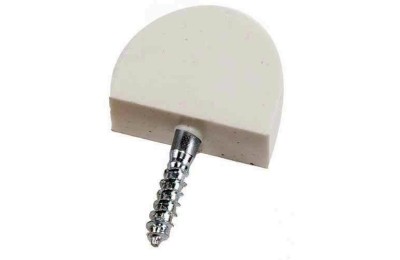 SOPORTE VITRINA PLASTICO BLANCO PEQUEÑO 100UNID.