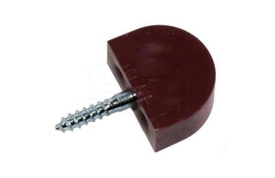 SOPORTE VITRINA PLASTICO MARRON GRANDE 100UNID.