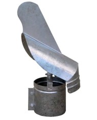 SOMBRERETE GALVANIZADO GIRATORIO 100 MM.