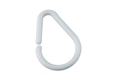 ANILLA PLASTICO CORTINA BAÑO PERA 40 100 UND.