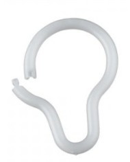 ANILLA PLASTICO CORTINA BAÑO PERA 30 100 UND.