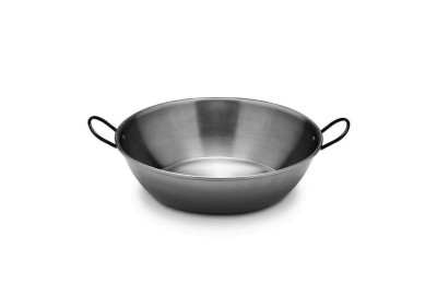 SARTEN HONDA PULIDA CON ASAS 36 CMS.