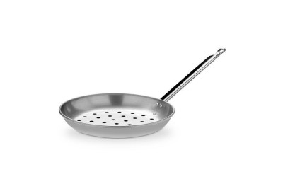 SARTEN CASTAÑERA PULIDA CON MANGO 28 CMS.