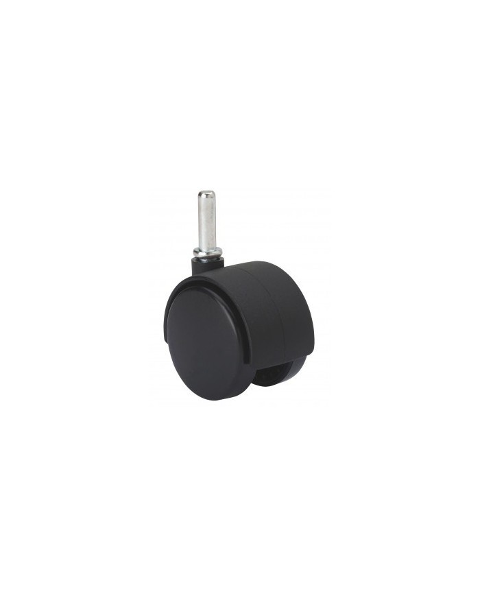 RUEDA GIRATORIA PLASTICO ESPIGA LISA 40MM.