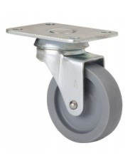 RUEDA GIRATORIA PLASTICO ESPIGA M8/ 50MM. CON ROSCA