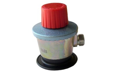 REGULADOR BUTANO SALIDA LIBRE POMO ROJO MONFA