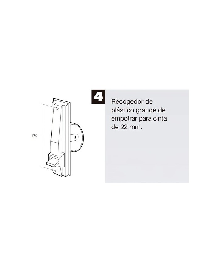 RECOGEDOR PERSIANA PLASTICO GRANDE 20CMS. 70040058