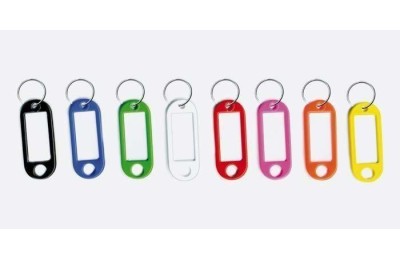 PORTAETIQUETAS LLAVERO JMA SURTIDO (200U)