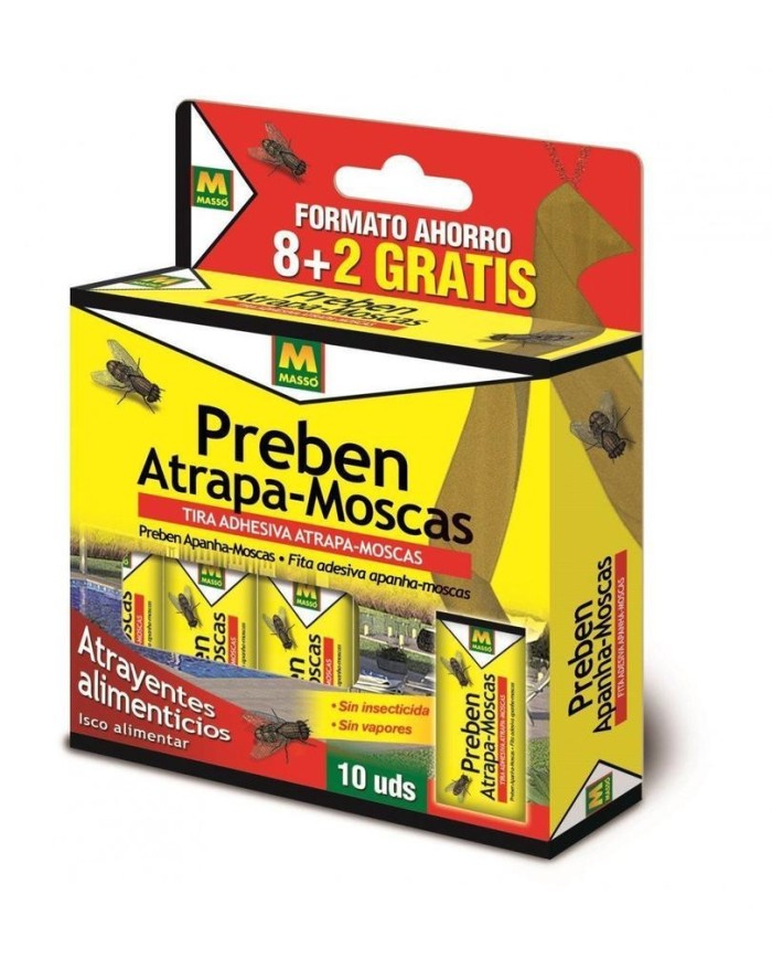 TIRA ATRAPAMOSCAS MASSO PREBEN 10 ROLLOS 231390