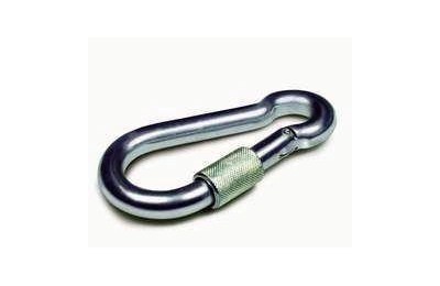 MOSQUETON BOMBERO CON ROSCA 100MM. CT-350KGS.