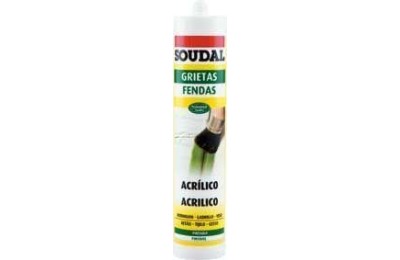 MASILLA ACRILICA RELLENO BLANCA SOUDAL 290ML.