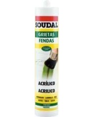 MASILLA ACRILICA RELLENO BLANCA SOUDAL 290ML.