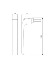 JUEGO MANIVELA ALUMINIO F-140 L/NEGRO