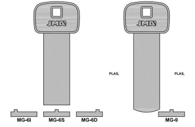 LLAVES EN BRUTO  MAGNETICAS MG 9