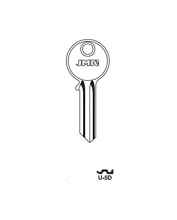 LLAVES EN BRUTO  ALUMINIO  U-5D