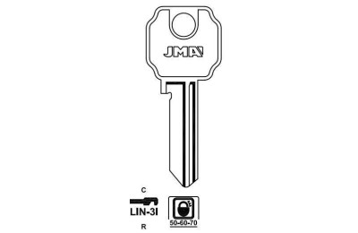 LLAVES EN BRUTO  ALUMINIO  LIN- 3I