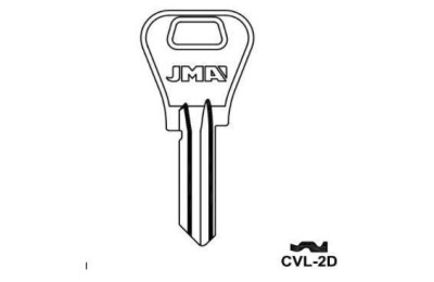 LLAVES EN BRUTO  ALUMINIO  CVL-2D