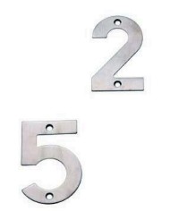 NUMERO 3 ACERO INOXIDABLE AMIG 10CMS.