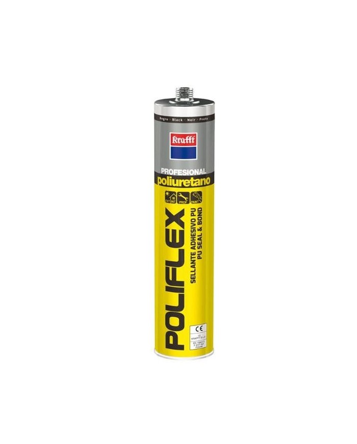 MASILLA POLIURETANO KRAFFT NEGRA 300ML.