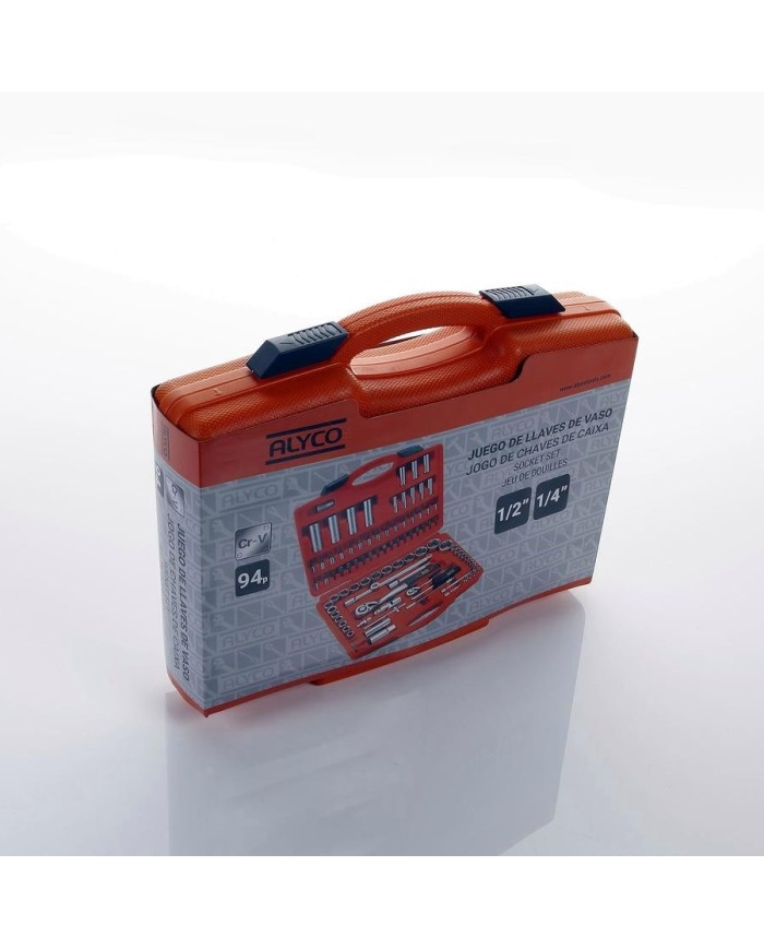 MALETIN LLAVE VASO ALYCO 1/4-1/2 94PZS. 72 D