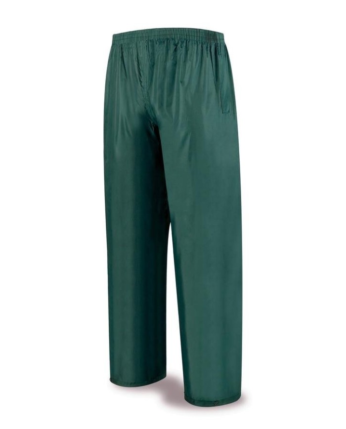 IMPERMEABLE PANTALON PVC-NYLON VERDE T-XL