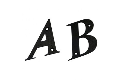 LETRA D FORJA NEGRO AMIG 10CMS.