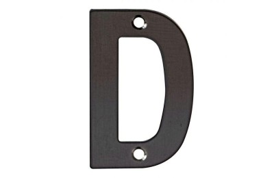 LETRA D ACERO INOXIDABLE AMIG 10CMS.