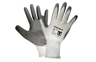 GUANTES NITRILO ECOFLEX T- 9 GRIS 12UDS.