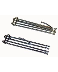 GANCHO CORTINA 4 PUAS LARGO (100U)