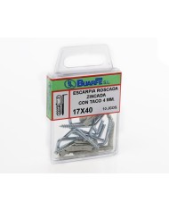 TACO ALCAYATA ROSCA BUARFE 17X40MM. BLISTER 10UDS.