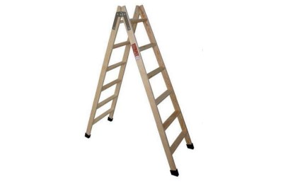 ESCALERA MADERA PLANO  7 PELDAÑOS