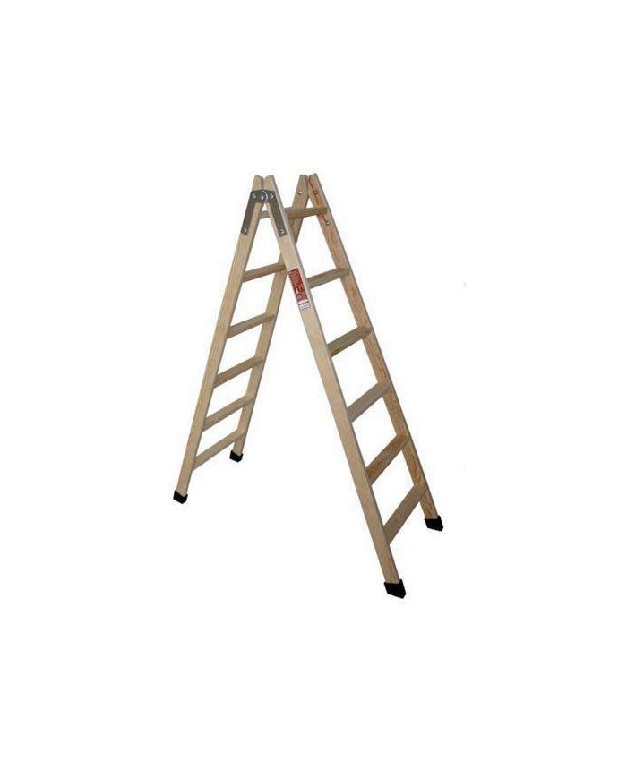 ESCALERA MADERA PLANO  5 PELDAÑOS
