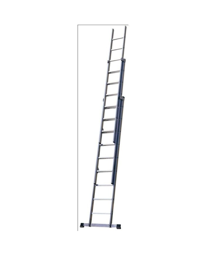 ESCALERA ROLSER ALUMINIO   9 PELDAÑOS 3 TRAMOS 7,40