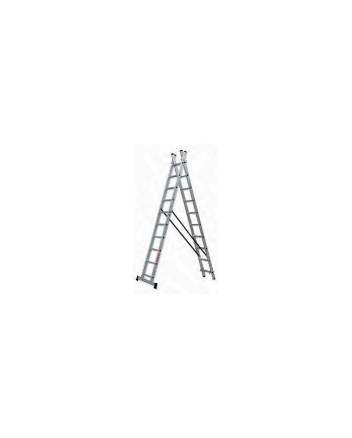 ESCALERA ROLSER ALUMINIO  11 PELDAÑOS 2 TRAMOS 6,21