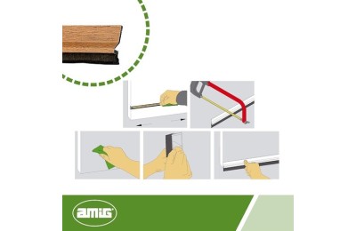 BURLETE AMIG ALUMINIO ROBLE  82