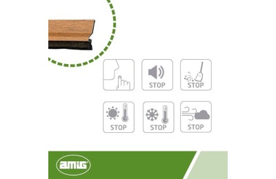 BURLETE AMIG ALUMINIO ROBLE  82