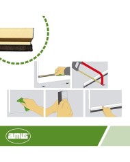 BURLETE AMIG ALUMINIO ORO  82