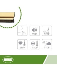 BURLETE AMIG ALUMINIO ORO  82