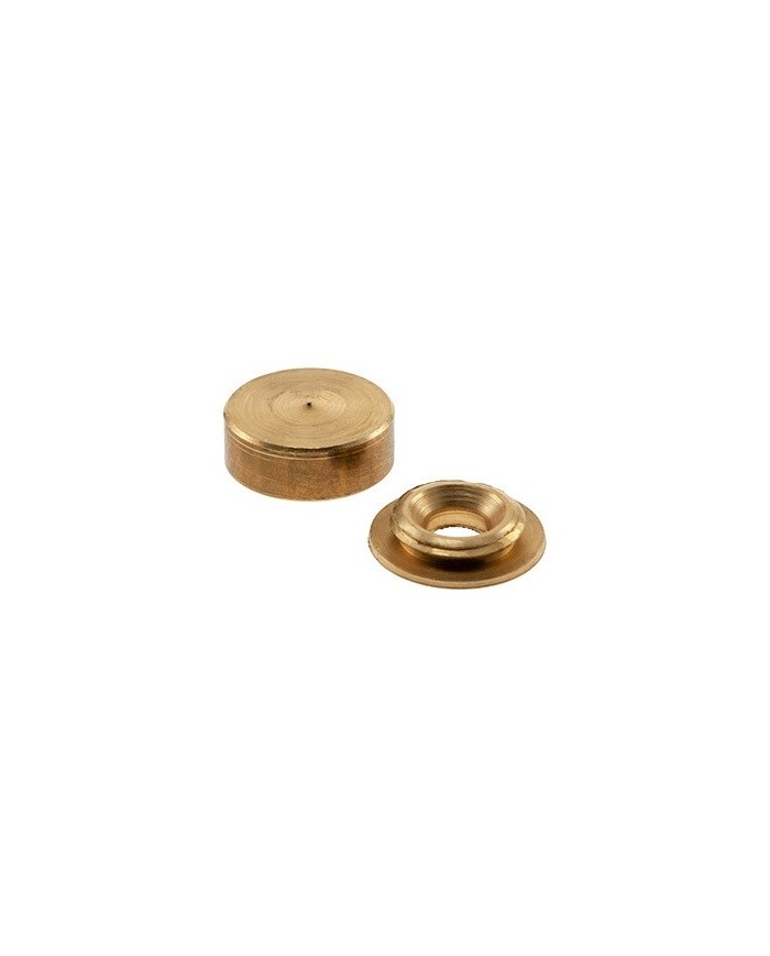 EMBELLECEDOR TORNILLO LISO LATONADO MICEL 12MM. 100U