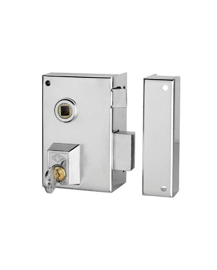 CERRADURA CVL ESMALTADA 156BR-70 DERECHA CILINDRO REDONDO