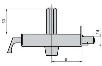 CERRADURA CVL ESMALTADA 1125A-8 DERECHA CILINDRO REDONDO
